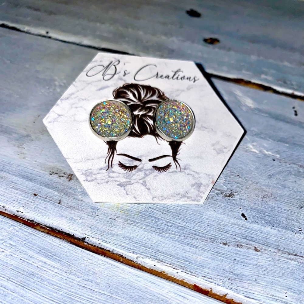 Druzy Stud Earrings